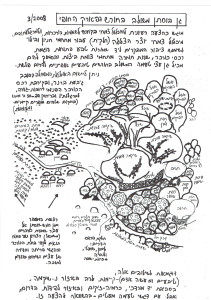 שרטוט לתכנית הרעיונית של הגן הישראלי הרב נופי